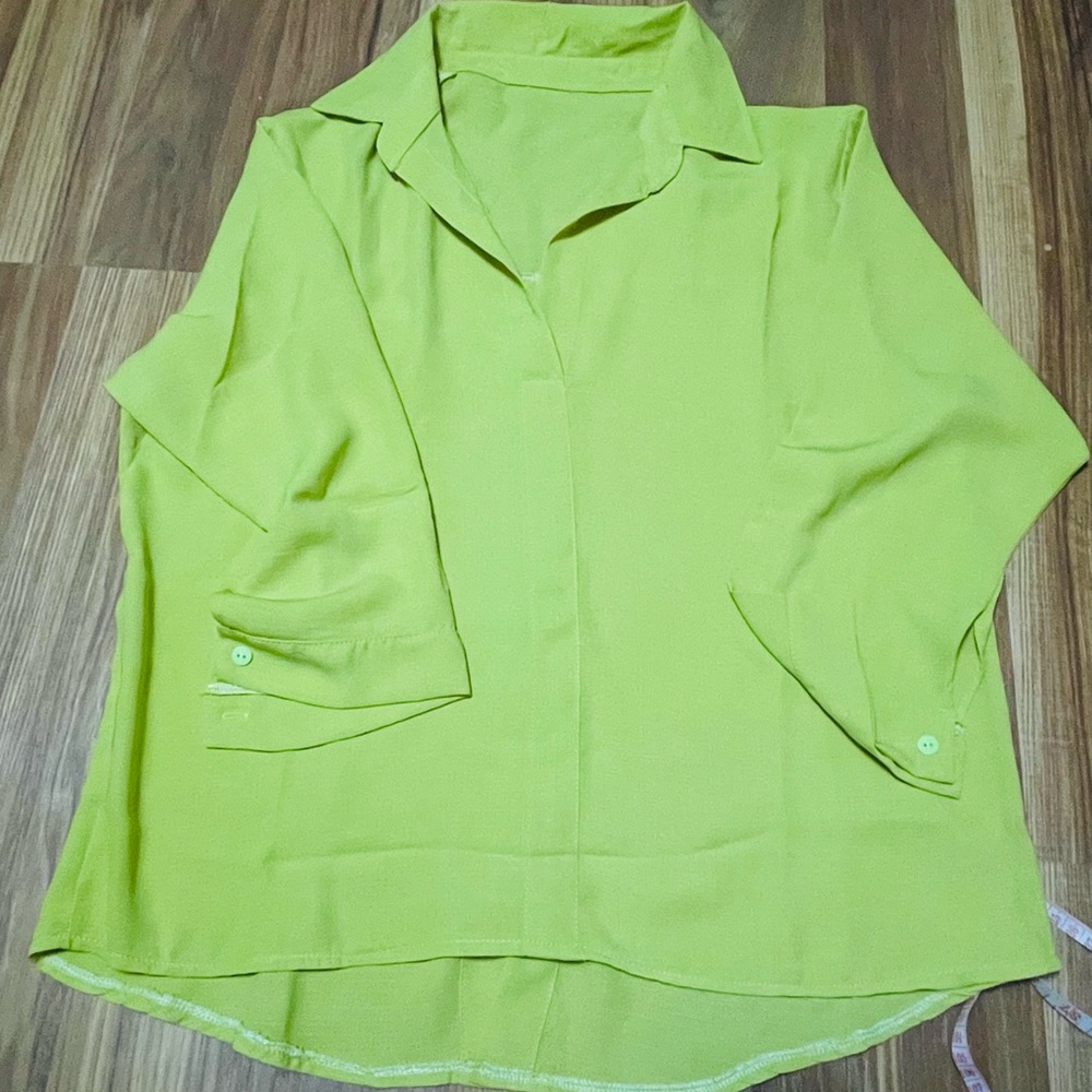Women green blouse